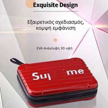 Θήκη αποθήκευσης κομμωτικής με σκληρό περίβλημα και ζώνη μέσης, ψαλίδια και ηλεκτρικό εργαλείο περιποίησης μαλλιών