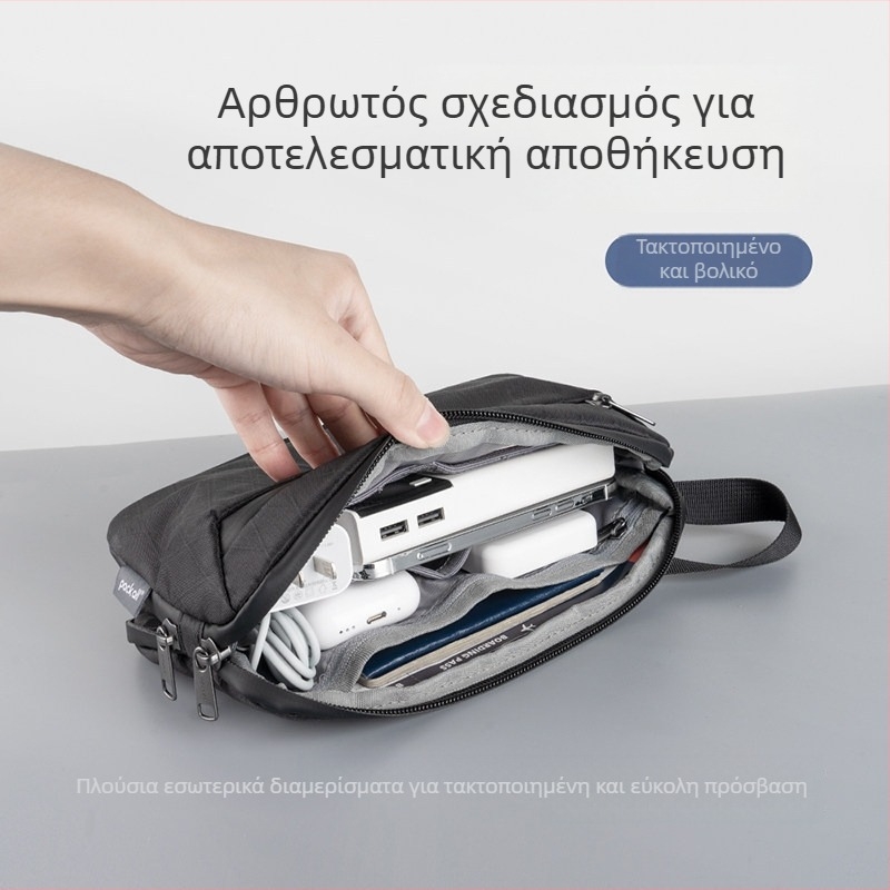 Τσάντα οργάνωσης ψηφιακών αξεσουάρ για ταξίδια, θήκη καλωδίων και φορτιστών, εξωτερικός σκληρός δίσκος, αδιάβροχη θήκη φωτογραφικής μηχανής, προσαρμοζόμενη