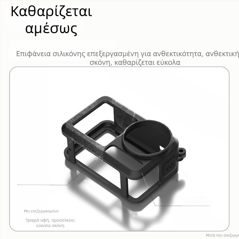 Σιλικόνη προστατευτικό κάλυμμα για DJI Action 5 Pro/4/3 – προστασία από πτώσεις και απώλειες για αθλητικές κάμερες