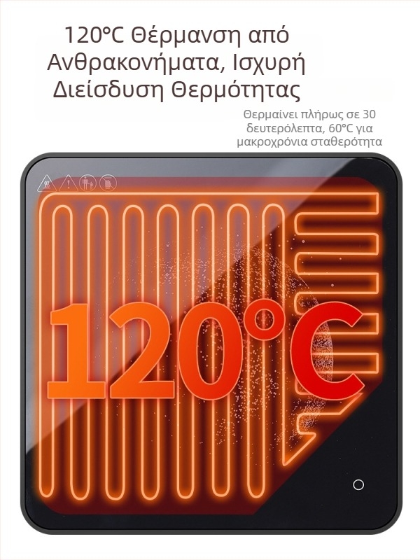 Πλάκα θέρμανσης με τρία επίπεδα θερμοκρασίας για γεύματα και ποτά, γραφείο