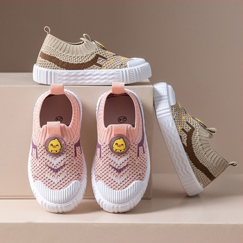 Αεριζόμενα Flyknit Παπούτσια για Νήπια και Παιδιά, Ελαφριά Unisex Αθλητικά Παπούτσια, 2–8 Ετών