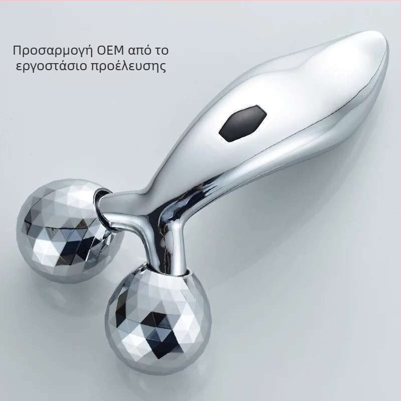 3D χειροκίνητος κύλινδρος V-face: συσκευή για διαμόρφωση και ανύψωση προσώπου, φορητό εργαλείο μασάζ προσώπου