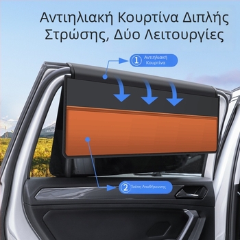 Προσαρμογή OEM: Κουρτίνα σκίασης αυτοκινήτου με μαγνητικό βινύλιο για πλευρικά παράθυρα