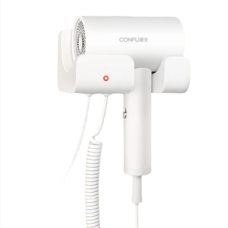 Koji KF-3154A Επιτοίχιος στεγνωτήρας μαλλιών 1600W για μπάνιο, με ρύθμιση θερμοκρασίας και προστασία υπερθέρμανσης