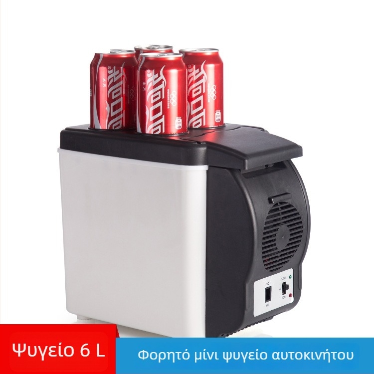 12V Φορητό Ψυγείο Αυτοκινήτου 6L, Διπλής Χρήσης – Ψύξη και Θέρμανση, Μίνι Ψυγείο για Αυτοκίνητο και Σπίτι