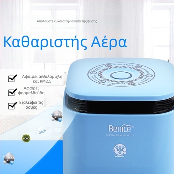 Benass AP08 Μίνι καθαριστής αέρα για PM2.5, οικιακή και αυτοκινητική χρήση, αρνητικά ιόντα, αφαίρεση φορμαλδεΰδης