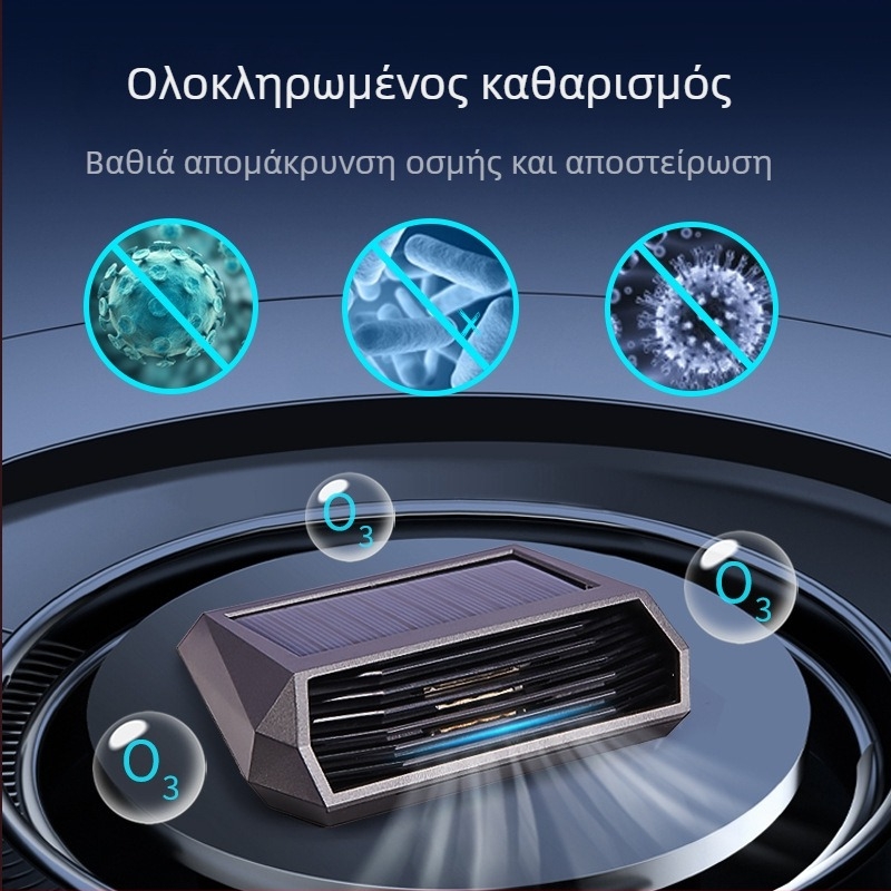 Ηλιακός φίλτρο αέρα αυτοκινήτου με όζον και αρνητικά ιόντα – εξουδετέρωση οσμών, απολύμανση και απομάκρυνση φορμαλδεΰδης