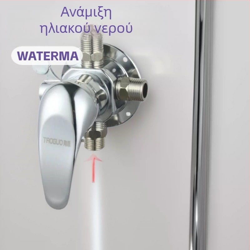 Παλιού τύπου ανάμεικτης νερού με ηλιακή ενέργεια για επιφανειακή εγκατάσταση ντους, ρύθμιση ζεστού-κρύου νερού για μπάνιο