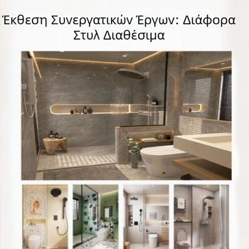 SPC πάνελ τοίχου με κρύσταλλα από πέτρα – αδιάβροχη επένδυση μπάνιου σε εμφάνιση πλακιδίων
