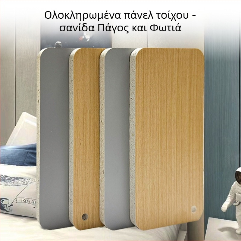 Ενσωματωμένα πάνελ τοίχου, ανθεκτικά σε γρατζουνιές και φθορές, πάνελ Ice-Fire για τοίχους, πάνελ διαχωρισμού μπάνιου, διακόσμηση φόντου τοίχου τηλεόρασης, αδιάβροχα