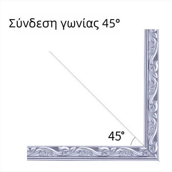 Νέος μαλακός διακοσμητικός προφίλ PVC 2,5 cm με PU και γύψου λεπτομέρειες για κορνίζες, οροφές και καθρέφτες