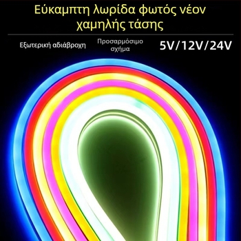 Εξωτερική αδιάβροχη LED νεον λωρίδα σιλικόνης για διαφήμιση, εύκαμπτη και φωτεινή επιγραφή