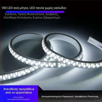 Λωρίδα LED 110V για εξωτερικό αδιάβροχο φωτισμό οικιακών και επαγγελματικών έργων, υψηλή φωτεινότητα, 5730 LED, 180 LED, 18W, 3000K/4000K/6500K, ευέλικτη και υψηλής πυκνότητας