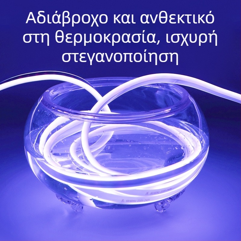 Σετ RGB LED λωρίδα νέον – εξωτερικό αδιάβροχο, εύκαμπτη σιλικόνη για θήκη υπολογιστή, δημιουργικό DIY