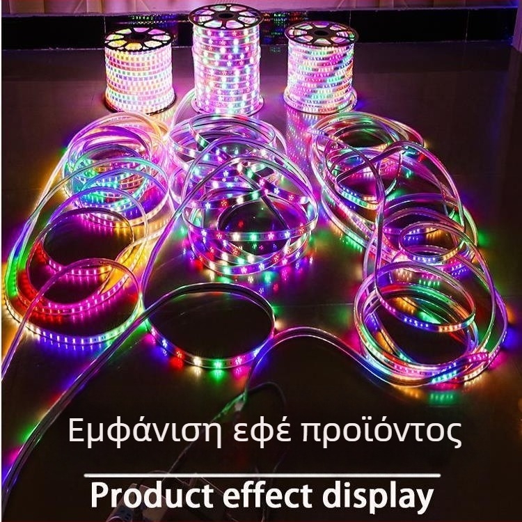 Εξωτερική RGB LED λωρίδα φωτισμού με εφέ αλλαγής χρωμάτων, αδιάβροχος σωλήνας νέον σε ουράνιο τόξο