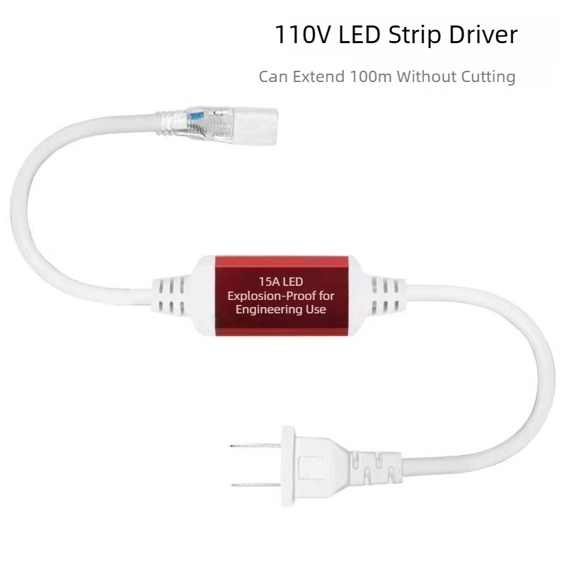 LED ταινία 110V με φακό υψηλής τάσης, διπλής σειράς 180 LED, εξωτερική αδιάβροχη, εξαιρετικά φωτεινή, μαλακό φως