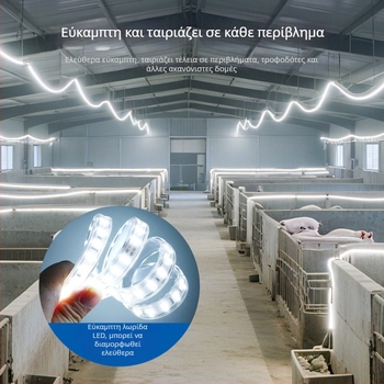 220V αυτοκόλλητη γραμμική LED ταινία, εξωτερική αδιάβροχη σιλικόνη, υψηλή φωτεινότητα, μονόχρωμη, οροφής