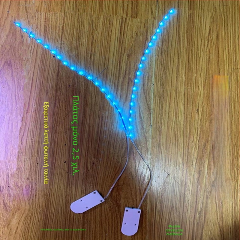 5V ultra-thin κουτί μπαταρίας τύπου κουμπιού με αυτοκόλλητη LED λωρίδα, πλάτος 2,5 mm, για χειροποίητο μοντέλο και διακοσμητικό φωτισμό