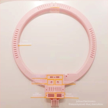 18-ίντσες ring light με κάλυμμα για κινητό τηλέφωνο, εξοπλισμός φωτισμού για ζωντανές μεταδόσεις, ring light ομορφιάς για influencers