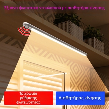 Qianrun Lighting LED νυχτερινό φως με αισθητήρα κίνησης, επαναφορτιζόμενη μπαταρία, μακριά λωρίδα για ντουλάπες, διαδρόμους και ράφια