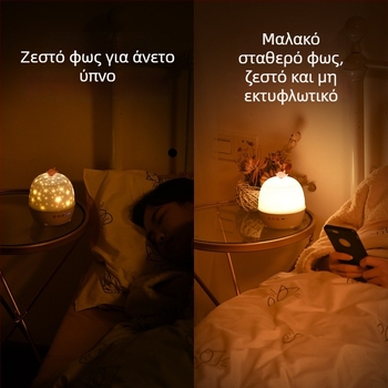 LED προβολέας ουρανού με αστέρια, περιστρεφόμενο νυχτερινό φως – δώρο για τη γιορτή του Αγίου Βαλεντίνου και τα παιδικά γενέθλια
