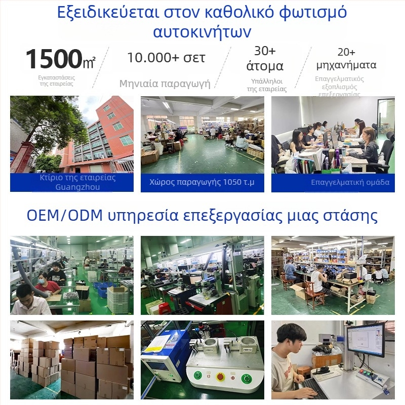 GM προβολείς με ενσωματωμένο ευφυές σύστημα ψύξης με ανεμιστήρα, προστατευτικό κάλυμμα κατά της σκόνης και τροποποιημένος LED φακός