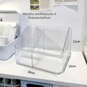 Κουτί αποθήκευσης εργαλείων χαντρών με διαφανή και ευρύχωρη κατασκευή, 52 στηρίγματα, μεγάλος χώρος, περιλαμβάνει κουτάλι χαντρών, στυλό χαντρών, βελόνα χαντρών και πλάκα χαντρών