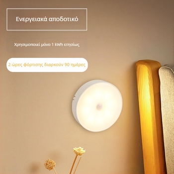 LED νυχτερινό φως με ανίχνευση κίνησης, αφής, USB τροφοδοσία, φωνητικό και έλεγχο φωτισμού για ντουλάπα και διάδρομο