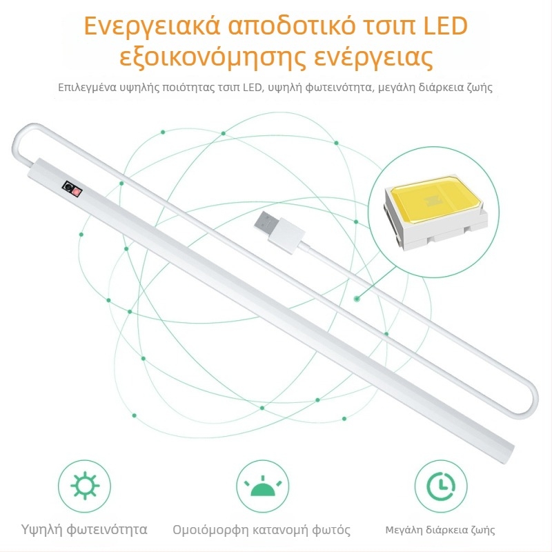 LED φωτιστικό ντουλαπιού με αισθητήρα κίνησης, ρύθμιση φωτεινότητας USB, νυχτερινό φως υπνοδωματίου με έλεγχο χειρονομίας