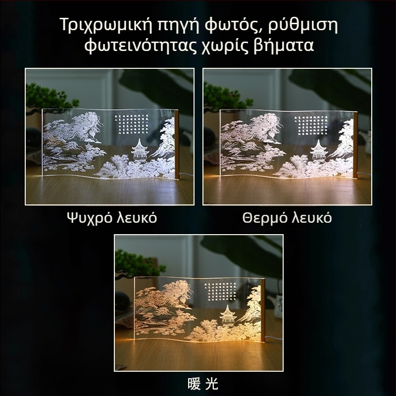 Φωτιστικό κομοδίνου υπνοδωματίου με υψηλής ποιότητας ατμόσφαιρα, προσαρμόσιμο φωτιστικό ρεύμα, ακρυλικό αμπαζούρ, αφής διακόπτης, διακοσμητικό νυχτερινό φως, νέο κινέζικο στυλ