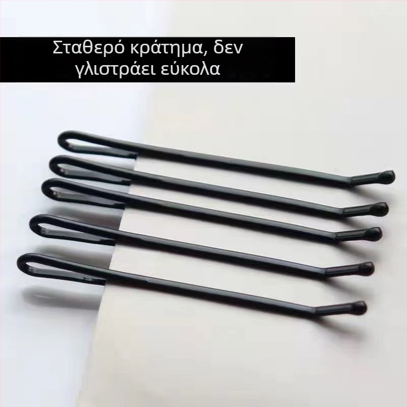 Κλιπ μαλλιών με μία γραμμή, κατάλληλο για καλλιτέχνες μακιγάζ, παχύ και ανθεκτικό, μαύρο