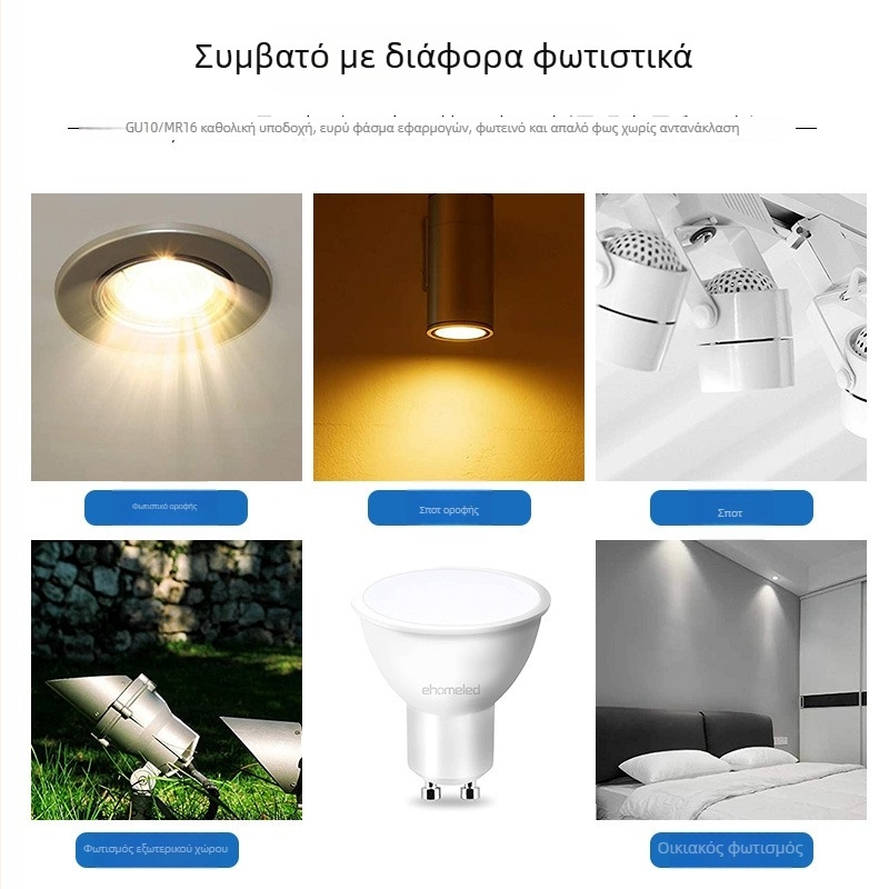 MR16 GU5.3 LED πηγή φωτός για φωτισμό τροχιάς, 12V χαμηλής τάσης