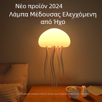 Λύχνος Μέδουσας με Φωνητικό Έλεγχο, Πατενταρισμένος, Κινούμενο Φως, Με Μπαταρία