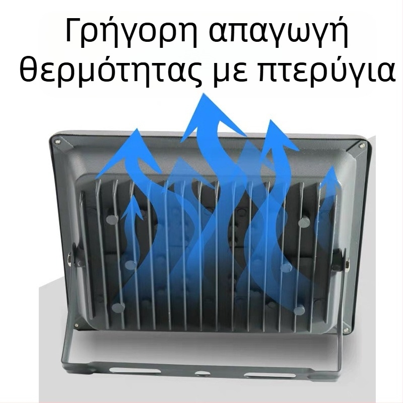 Εξωτερικός αδιάβροχος προβολέας LED με COB — υψηλή φωτεινότητα προβολής, 200–1000W