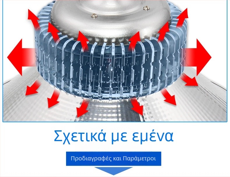 Φωτιστικό LED βιομηχανικό οροφής για εργοστάσια, εργαστήρια και αποθήκες – 100W/150W/200W