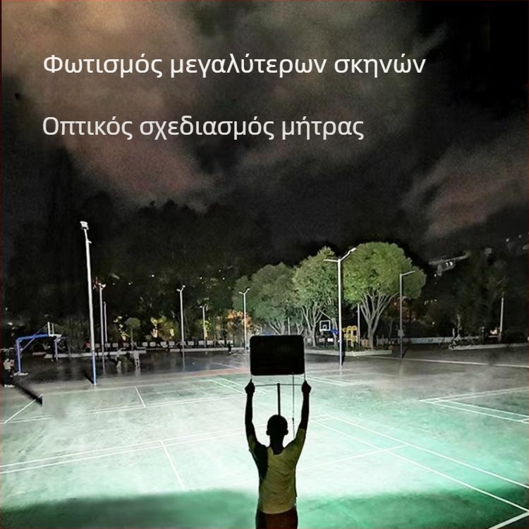 LED προβολέας εξωτερικού χώρου IP65 αδιάβροχος για βιομηχανικά εργαστήρια και εργοστάσια, 50W, 5000lm, δέσμη 90°, αλουμινένιο περίβλημα, μαύρο