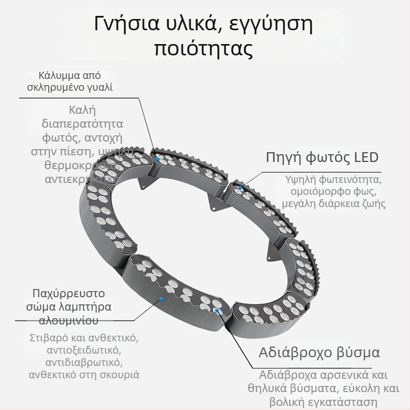 LED δαχτυλιδωτή λυχνία δέντρου, εξωτερική αδιάβροχη RGB αλλαγή χρωμάτων για τοπίο κήπου