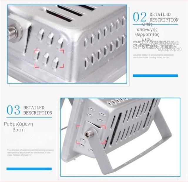 Σειρά Hengshenglai Zhan Shen – εξωτερικός προβολέας LED 200W με προστασία από έκρηξη, υπερφωτεινός, αδιάβροχος, φωτιστικό αποθήκης