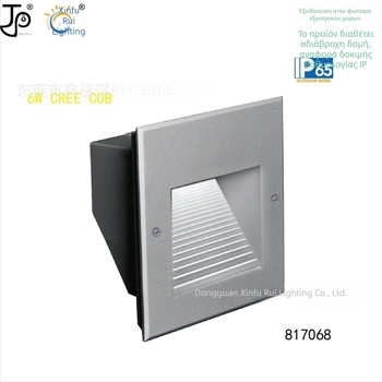 IP65 αδιάβροτο φως για σκαλιά ενσωματωμένο, 6W, δέσμη 120°
