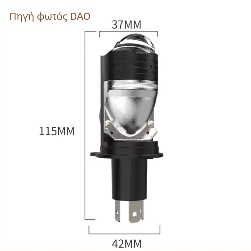 M03 LED προβολέας αυτοκινήτου H4 με matrix fisheye, άμεση σύνδεση Plug-In, καθολικός για αυτοκίνητα και μοτοσυκλέτες