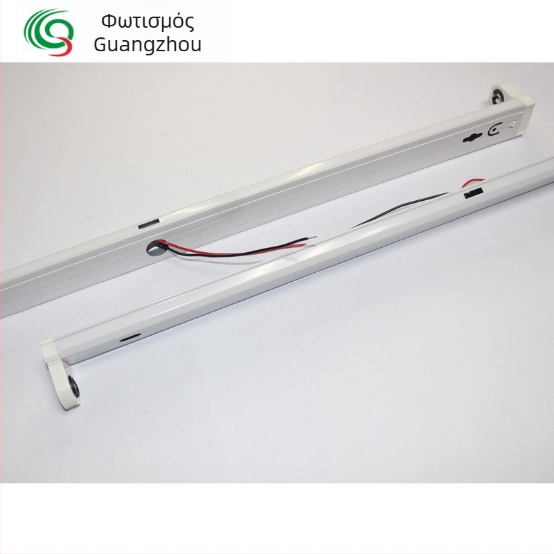 Στήριγμα LED σωλήνα T8, μήκος 0,9 μ, ενσωματωμένος λαμπτήρας από λαμαρίνα