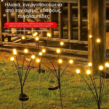 Ηλιακό εξωτερικό LED φως με εφέ μετεωροβόλου, σχήμα πλανήτη, διακόσμητικό κήπου με στήριγμα γκαζόν, IP65, βάση E14, 1000 lm, 50 000 ωρών