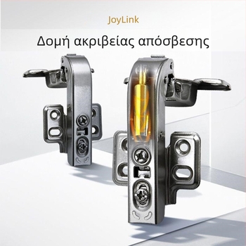 JoyLink Μεντεσές 90° για πόρτες ντουλάπας και ντουλαπιών με υδραυλική απόσβεση και αθόρυβη περιστροφή για πόρτες με δύο φύλλα σε ορθογώνιο γωνία