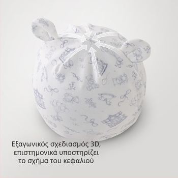 Αναπνεύσιμη βαμβακερή σκούφουλα για νεογνά το καλοκαίρι, καπέλο με θόλο, unisex, ελαστική εφαρμογή, γλυκό σχέδιο κινουμένων σχεδίων, 0–6 μηνών