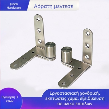 Ανοξείδωτος χάλυβας, πόρτα με περιστροφή 360°, επάνω και κάτω μεντεσές, κρυφή άρθρωση για ντουλάπα
