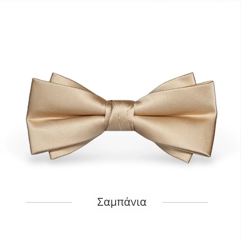 Bow tie για κοκτέιλ πάρτι και γάμους, για τον γαμπρό και τον οικοδεσπότη, αγγλικού στυλ μονόχρωμο αξεσουάρ