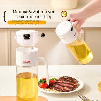 Σετ μπουκαλιών καρυκεύματος με σφραγισμένα ακροφύσια για σόγια, ξύδι και λάδι – ρυθμιζόμενη ροή