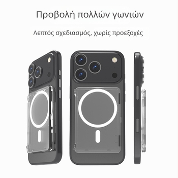 Μαγνητική αυτοκόλλητη θήκη καρτών με διαφανές πίσω, για ταυτότητα, φοιτητική κάρτα και αποθήκευση φωτογραφιών