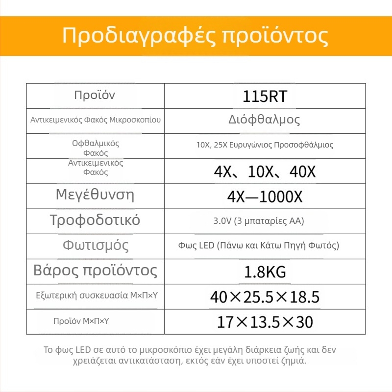 1000x διπλό οπτικό μικροσκόπιο για βιολογικά πειράματα, ζουμ μικροσκόπιο για μαθητές δημοτικού και γυμνασίου