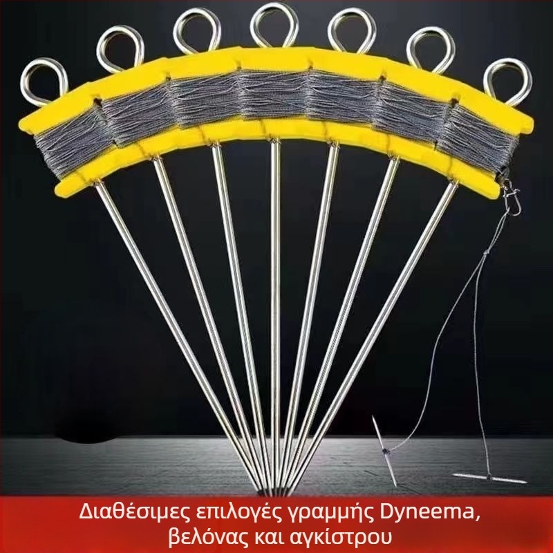 Σετ αγκίστρων για χελώνες με διπλές ακίδες και αντιολισθητικό σχέδιο